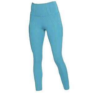 NIKE Yoga Lurex Women's 7/8 Training High Rise‎ Leggings Aquamarine #DD5772-356